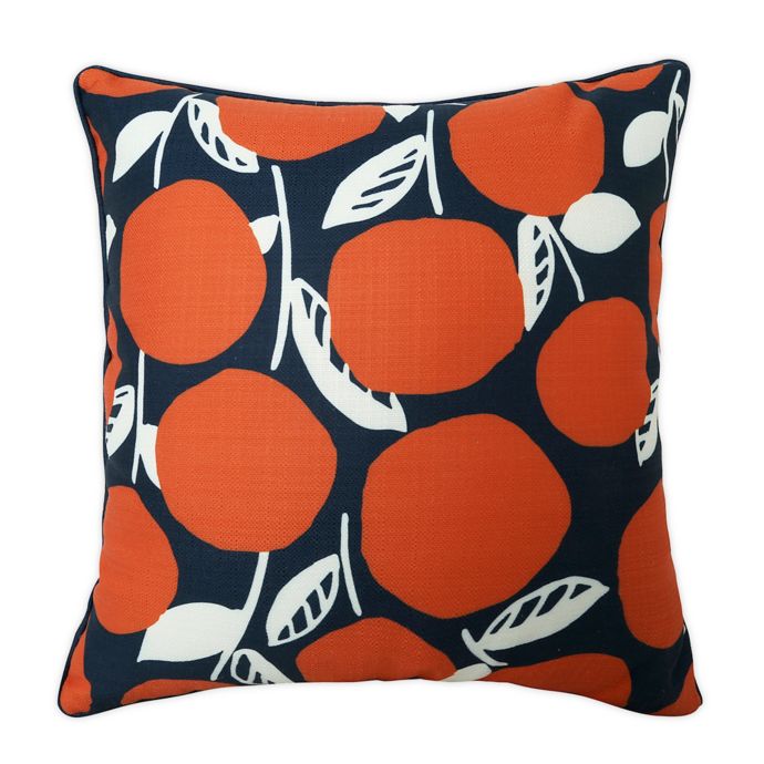 One Kings Lane Open House™ Orange Tree Indoor/Outdoor Square Throw
