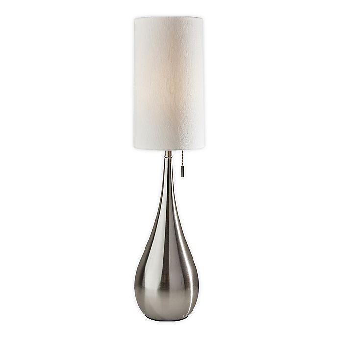 Christina Brushed Steel Table Lamp In, Brushed Steel Glass Table Lamp