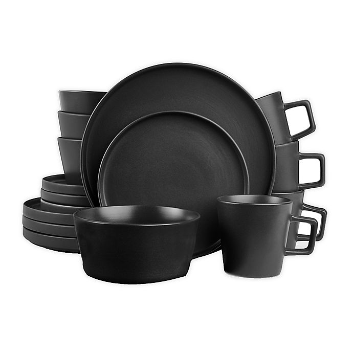 16-piece Stoneware Dishwasher Microwave Safe Dinnerware Set 