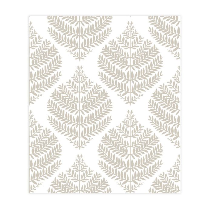 RoomMates® Hygge Fern Damask Peel & Stick Wallpaper Bed Bath & Beyond