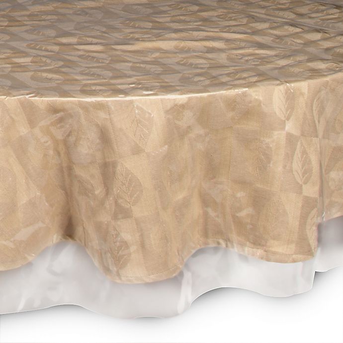 Crystal Clear 70 Inch Round Tablecloth, Clear Table Protector Round