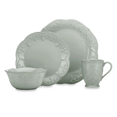 Lenox® French Perle™ Dinnerware Collection in Grey - Bed Bath & Beyond