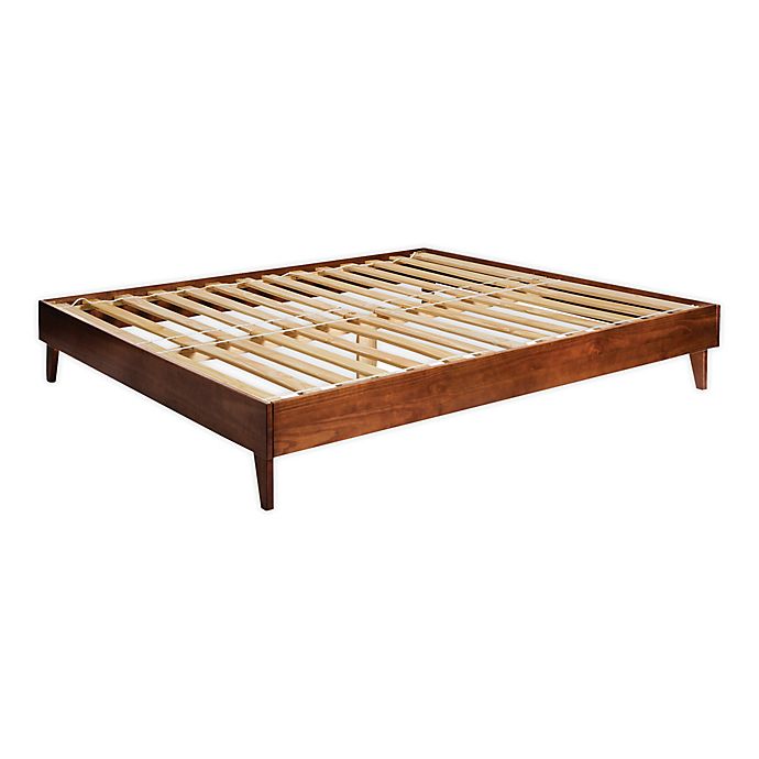 Forest Gate™ Diana Mid-Century King Solid Wood Platform Bed in Walnut