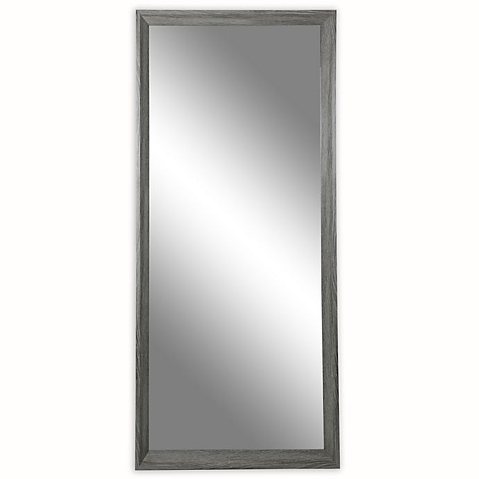 30-Inch x 70-Inch Modern Floor Mirror in Spa Grey