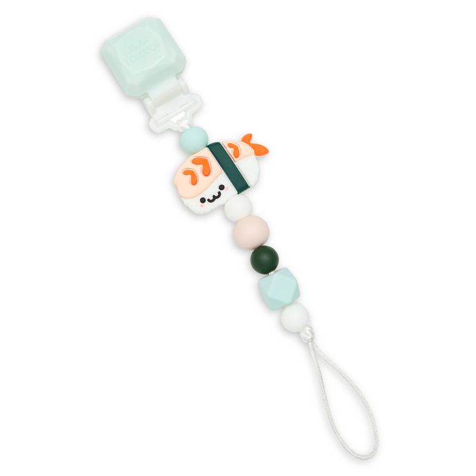 Loulou Lollipop® Darling Ebi Pacifier Clip in White Bed Bath & Beyond