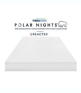 Cubre colchón queen de poliéster Therapedic® Polar Nights™ de enfriamiento