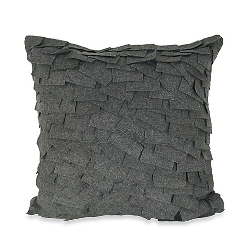 Felt Ruffle Square Throw Pillow - Bed Bath & Beyond
