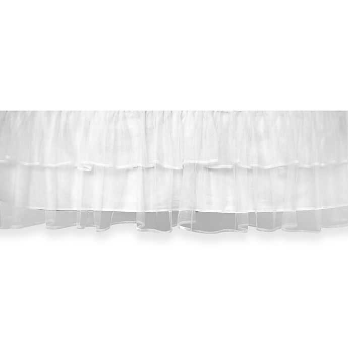 Tadpoles™ by Sleeping Partners Tulle Triple Layer Crib Skirt in White
