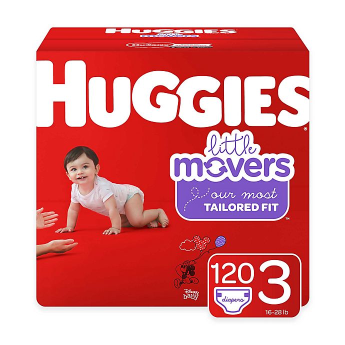 16-28lbs HUGGIES Little Movers Disposable Diapers Size 3 *Free 2 day shipping 