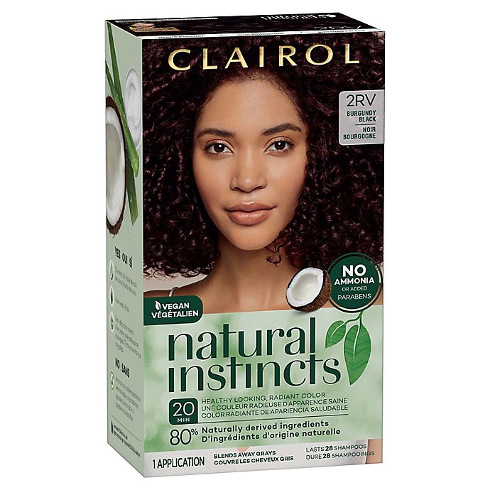 Clairol Natural Instincts 2RV/38 Blackberry Burgundy Black Semi-Permanent Hair Color