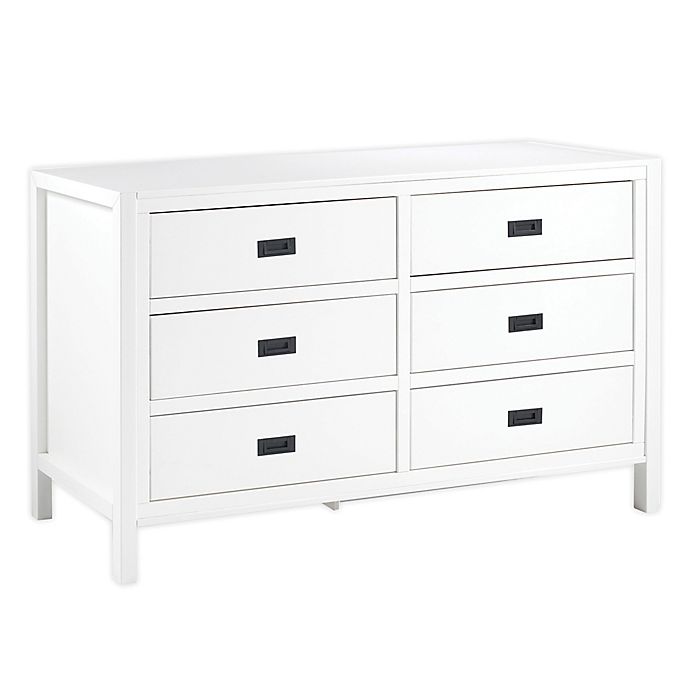 Forest Gate™ Solid Wood 6-Drawer Dresser in White