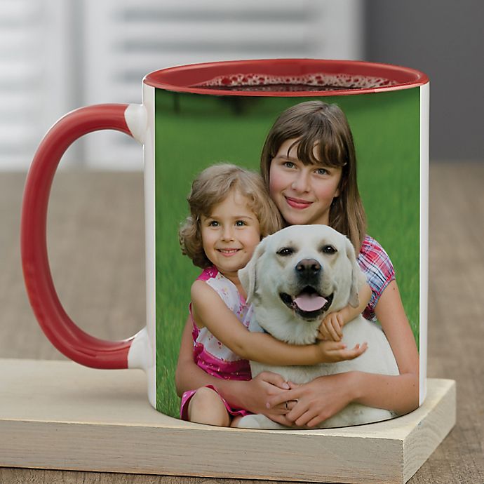Pet Photo Personalized 11 oz. Coffee Mug in Red
