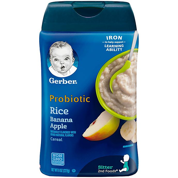 Gerber® 8 oz. Probiotic Rice Cereal in Rice Banana and Apple
