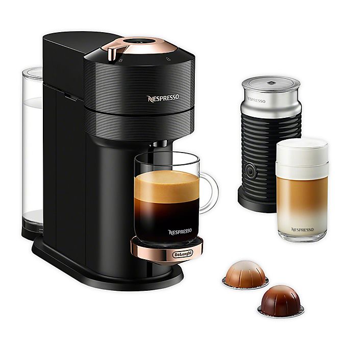 Nespresso® by De'Longhi Vertuo Next Premium Espresso Maker with Aeroccino in Black