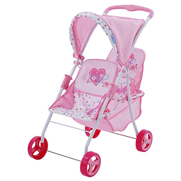Hauk Love Heart Twin Baby Doll Canopy Stroller