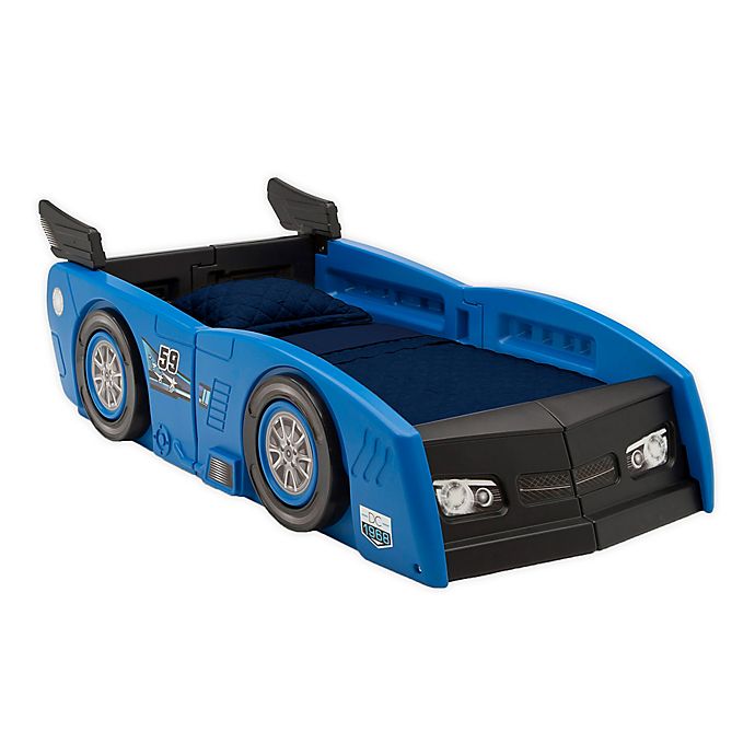 Delta Children® Grand Prix Race Car Toddler-to-Twin Bed in Blue