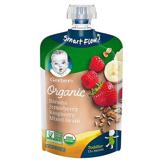 Gerber®  Organic Toddler Food Fruit & Grain 3.5 oz. Banana, Red Berries, Granola