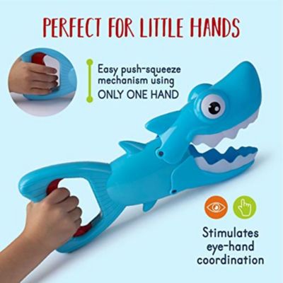 shark grabber bath toy
