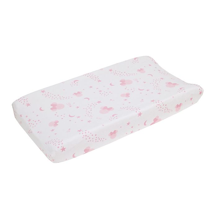 Disney® Twinkle Twinkle Minnie Mouse Changing Pad Cover in Pink
