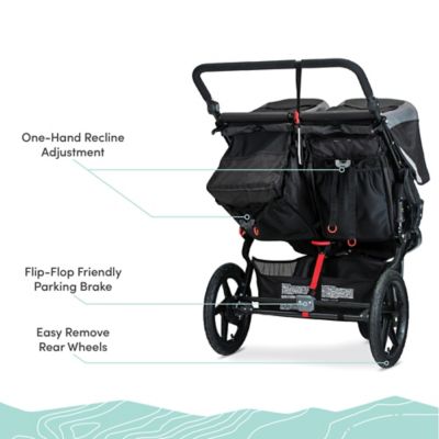 bob revolution flex 3.0 duallie double jogging stroller