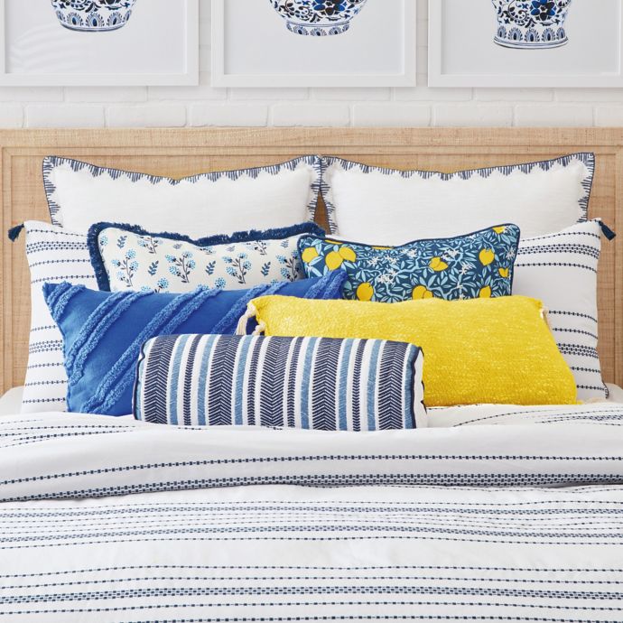 One Kings Lane Open House™ Granville Oblong Throw Pillow in Yellow