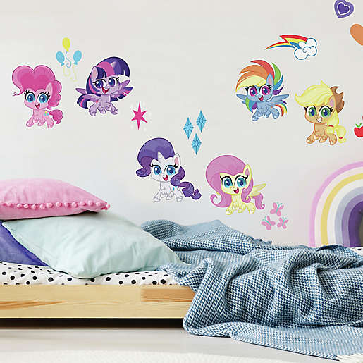 Roommates 25 Piece My Little Pony Let S Get Magical L And Stick Wall Decal Set Bed Bath Beyond - My Little Pony Wall Decal
