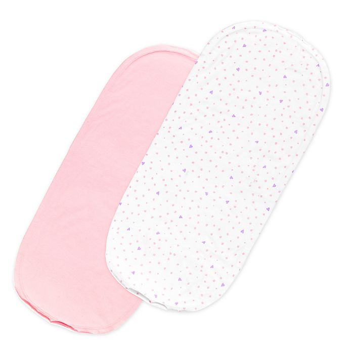 The Honest Company® Patterned Changing Pad Liner in White/Pink