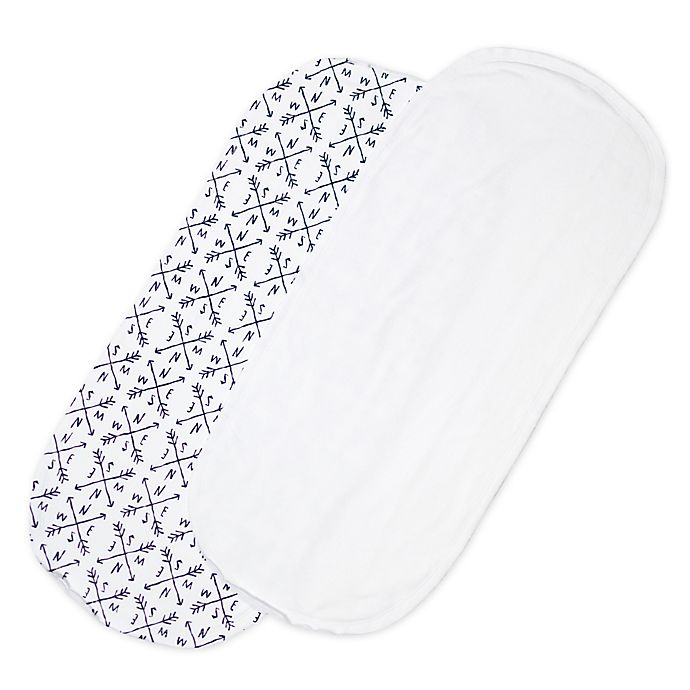 The Honest Company® Patterned Changing Pad Liner in White/Blue