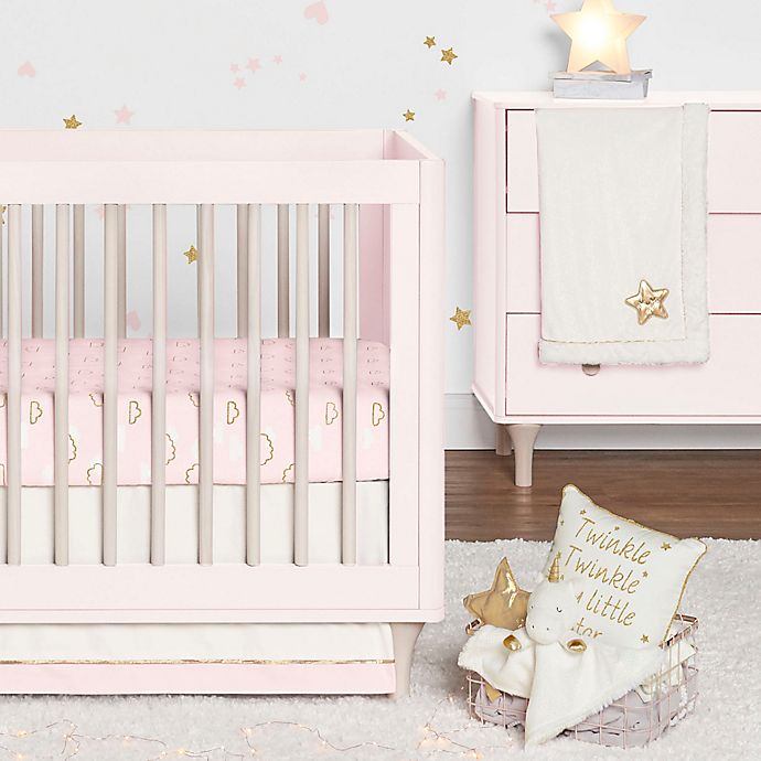 Just Born® Sparkle 3-Piece Crib Bedding Set in Pink