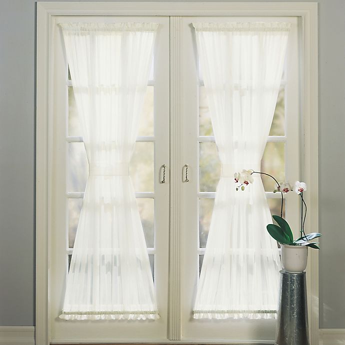 No.918® Emily 40-Inch Sheer Door Curtain in Charcoal (Single)