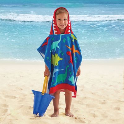 dinosaur hooded beach towel