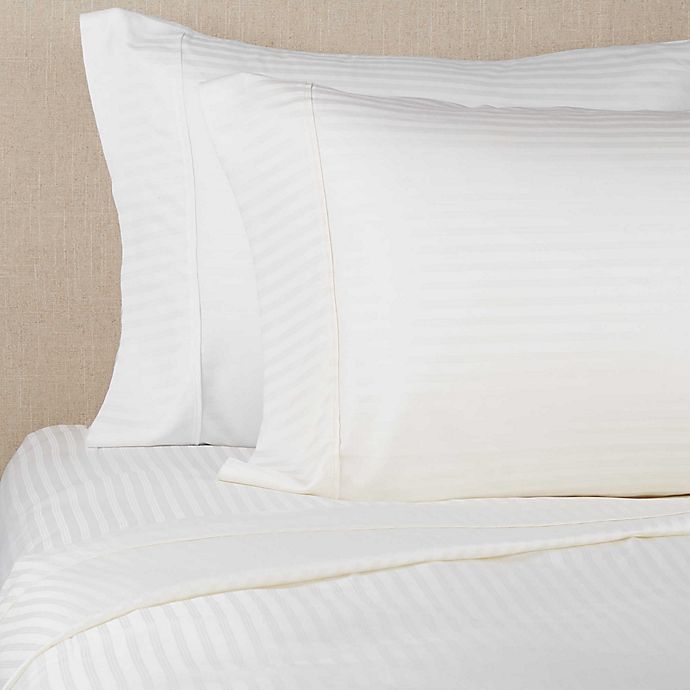 Brookstone® BioSense™ Striped 500-Thread-Count Lyocell Pillowcases (Set of 2)