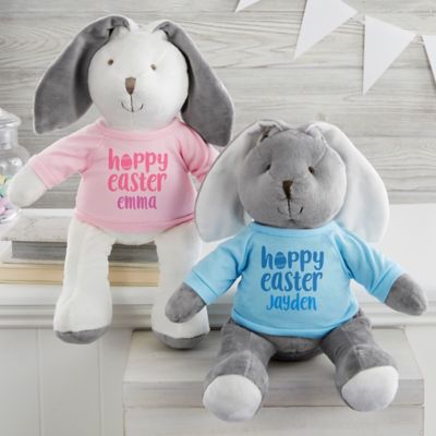personalized plush bunny