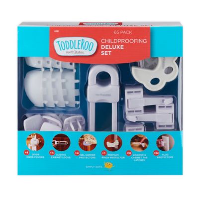 Toddleroo By North States 65-Piece Deluxe Childproofing Set In White