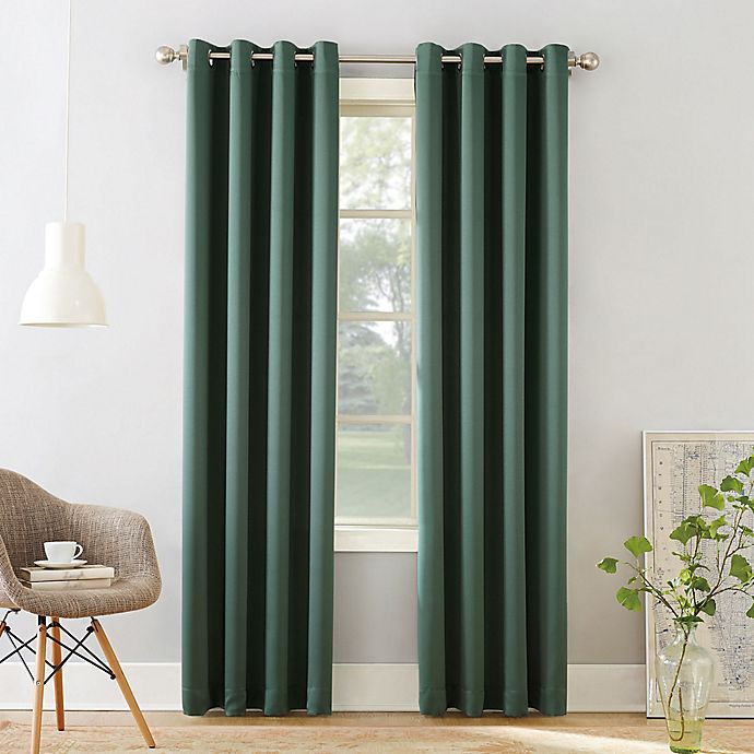 Sun Zero® Bella 95-Inch Grommet Window Curtain Panel in Everglade (Single)