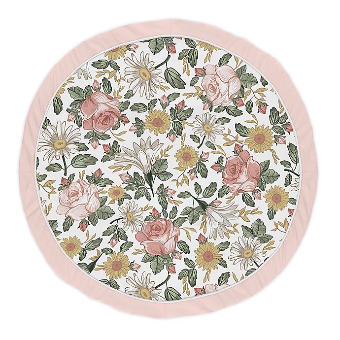 Sweet Jojo Designs® Vintage Floral Play Mat in Pink/Green