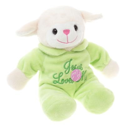 stuffed lamb that plays jesus loves me
