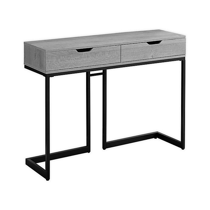 42 Inch Metal Accent Console Table, Monarch Console Table Glass