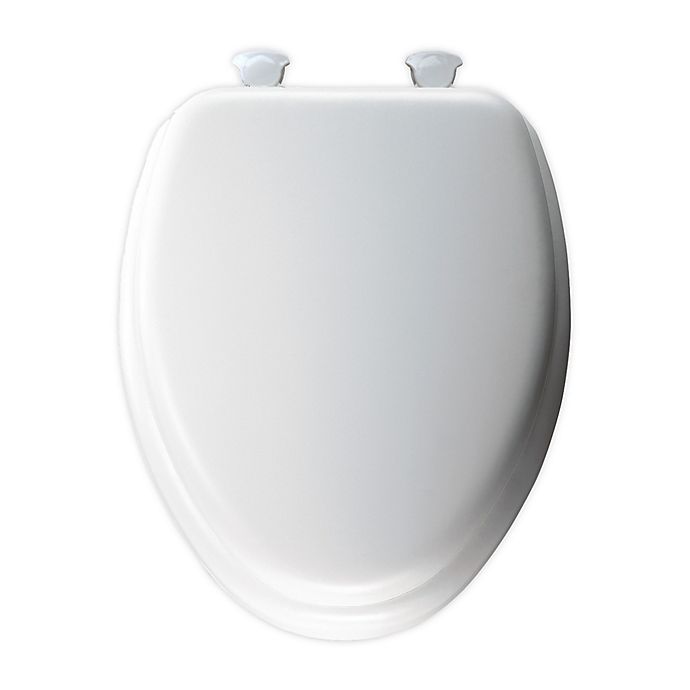 Mayfair® Elongated Cushioned Toilet Seat in White