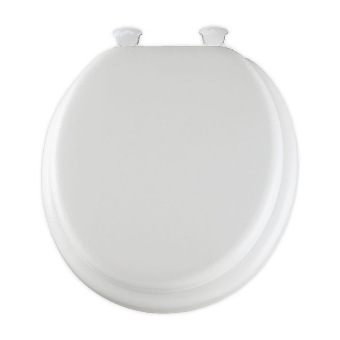 Mayfair® Round Cushioned Toilet Seat in White