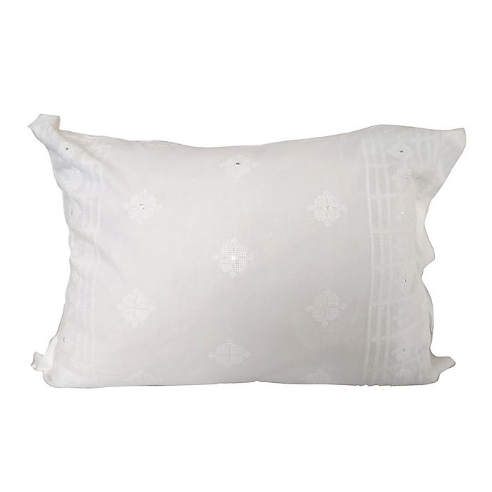 Global Caravan™ Cross Stitched Mirror Standard Pillow Sham
