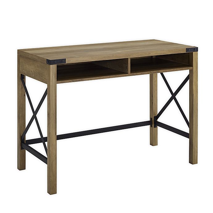 Forest Gate™ Wheatland Modern Farmhouse 42-Inch Desk with Two Cubbies