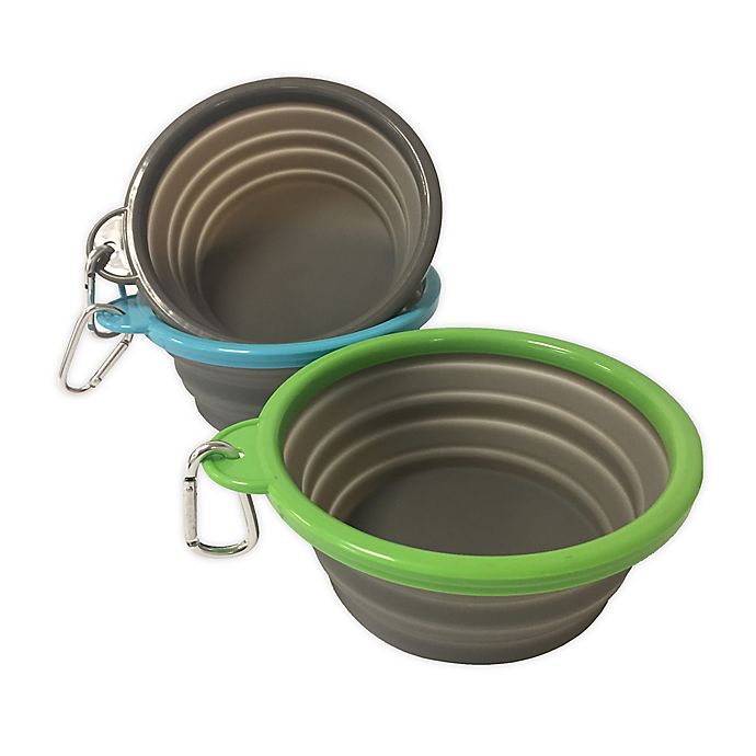 PAWSLIFE™ 39 oz. Collapsible Pet Bowl in Grey