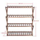 Lifestyle Home 4 Tier Solid Wood Foldable Shoe Rack In Dark Brown Bed Bath Beyond