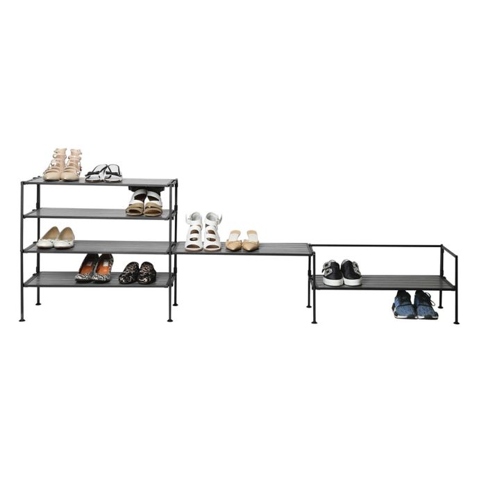 Seville Classics 2 Tier Iron Stackable Shoe Storage Rack Bed Bath Beyond