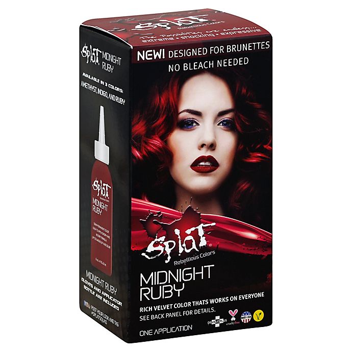 Splat® Rebellious Colors Bleach Free Semi-Permanent Hair Color Kit in Midnight Ruby