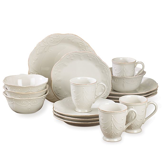Lenox® French Perle 16-Piece Dinnerware Set in White