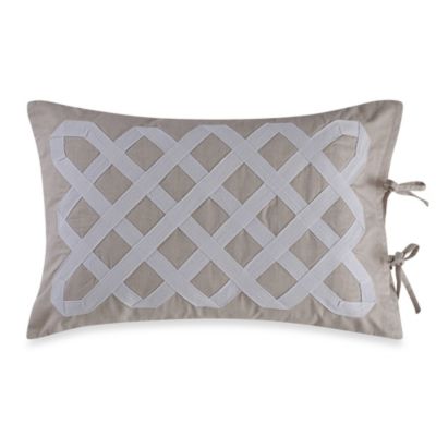 Real Simple® Soleil Oblong Throw Pillow in Khaki - Bed Bath & Beyond