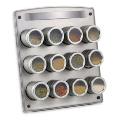 Kamenstein® Magnetic 12-Jar Spice Rack with Easel - Bed Bath 