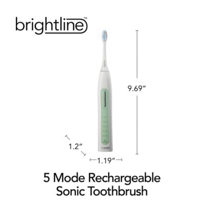 brightline sonic rechargeable toothbrush